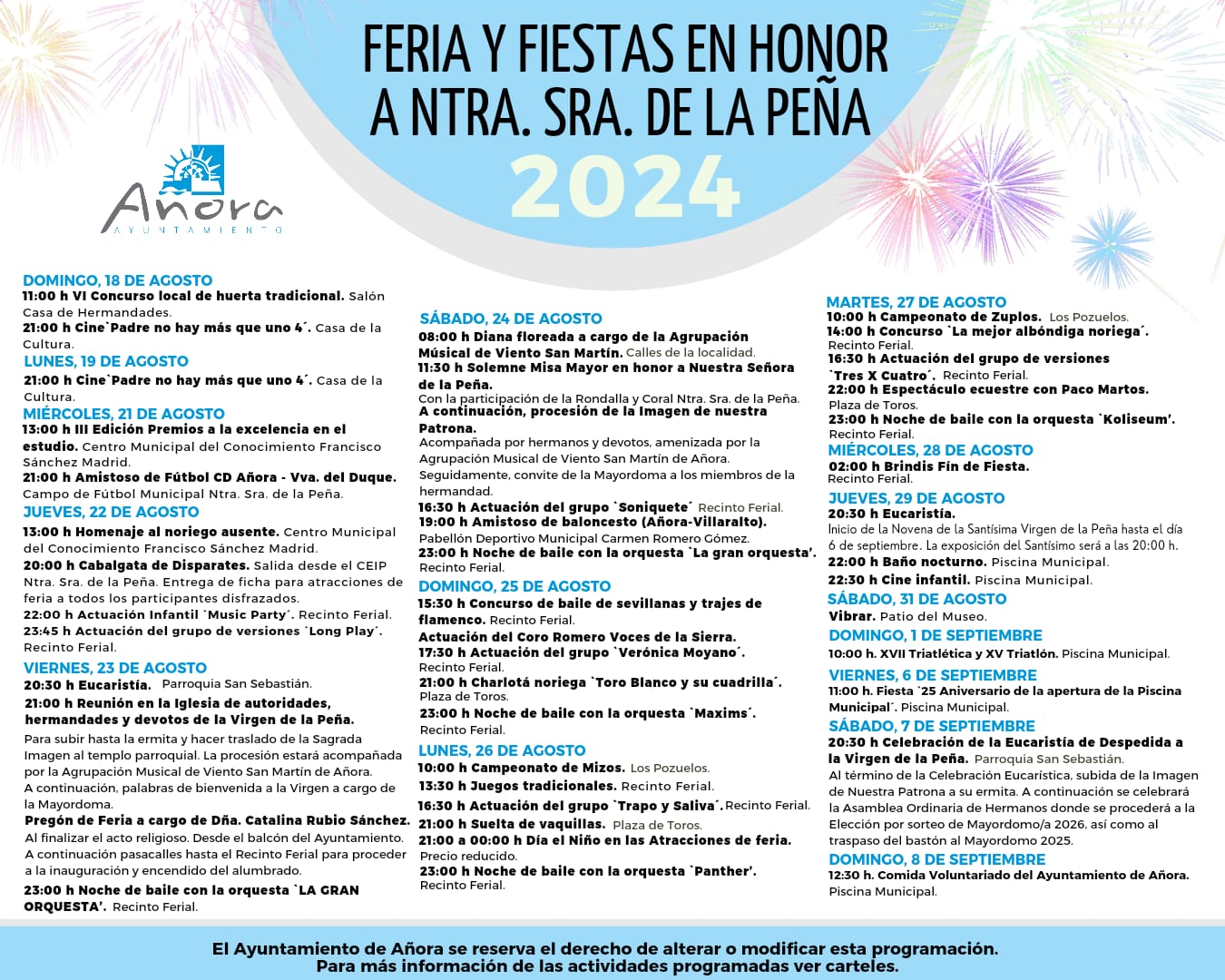 FERIA Y FIESTAS 2024